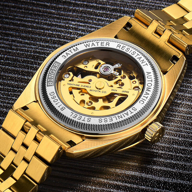 男士手表 高端全自动机械表 进口机芯 双面镂空 深度防水