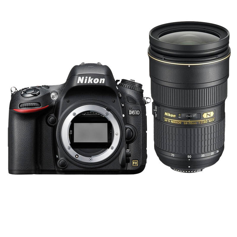 尼康(nikon)d610全画幅数码单反相机 搭配尼康24-70 f/2.8g镜头套装