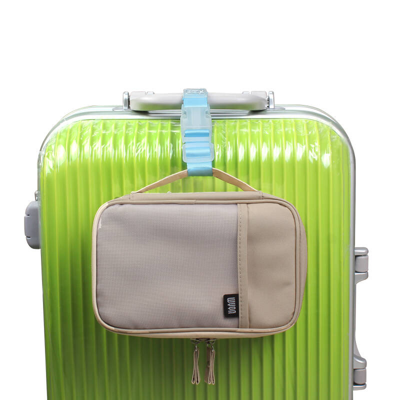 纳彩 旅行行李箱挂带挂扣挂钩便携手提袋固定 蜜桃粉