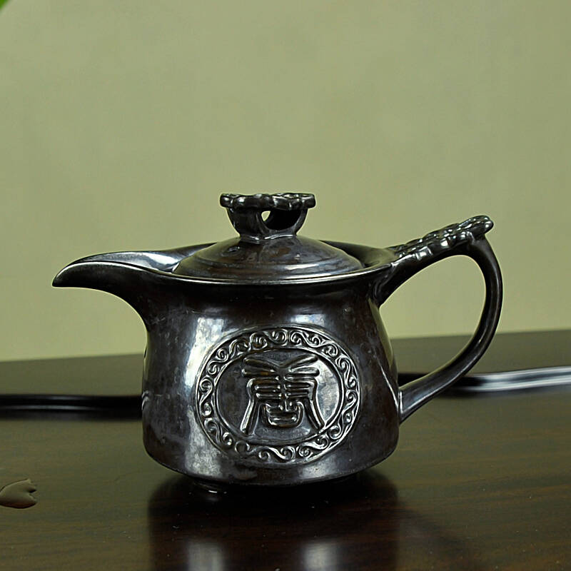 唐丰复古铜瓷 仿古茶壶茶具整套功夫套装tf-1570 铜瓷