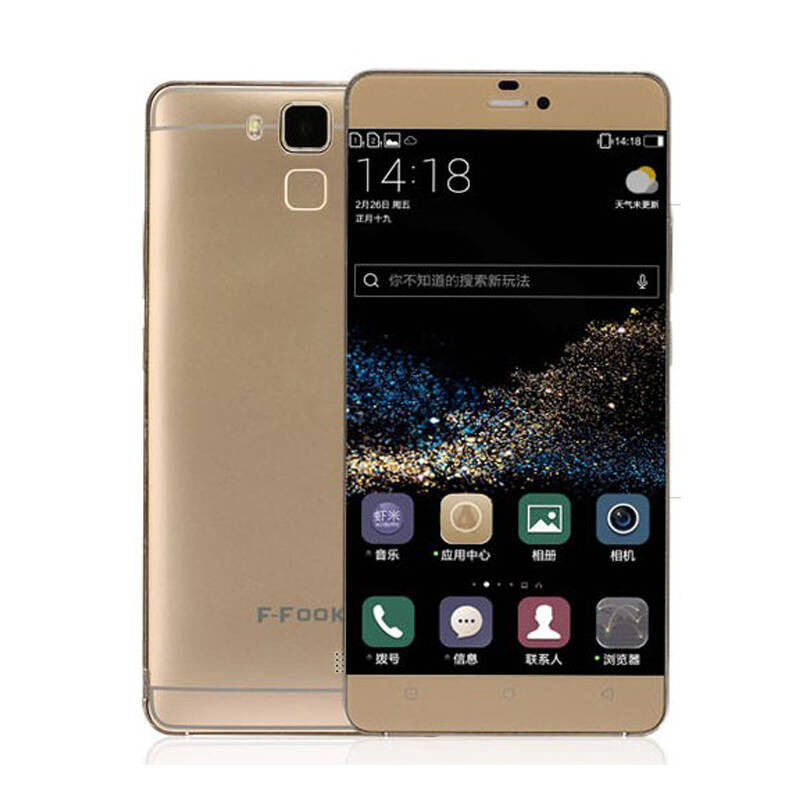 福中福 (f-fook) f668移动4g 智能手机 金色 官方标配