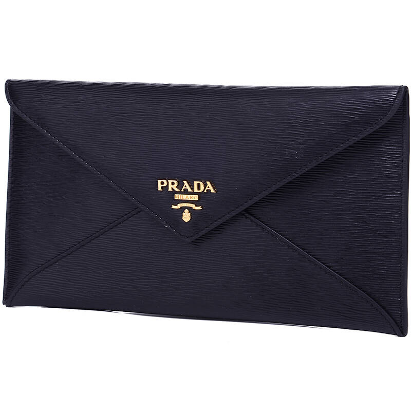 prada 普拉达 女士黑色牛皮钱包信封包 1mf175 2ezz f