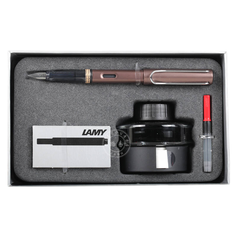 凌美(lamy) 墨水礼盒套装 恒星限量绝版咖啡色墨水笔钢笔 标准f尖