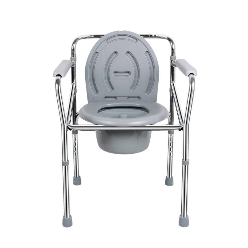 中老年康复辅助器材座便椅坐便器老人马桶椅子 白色 如图
