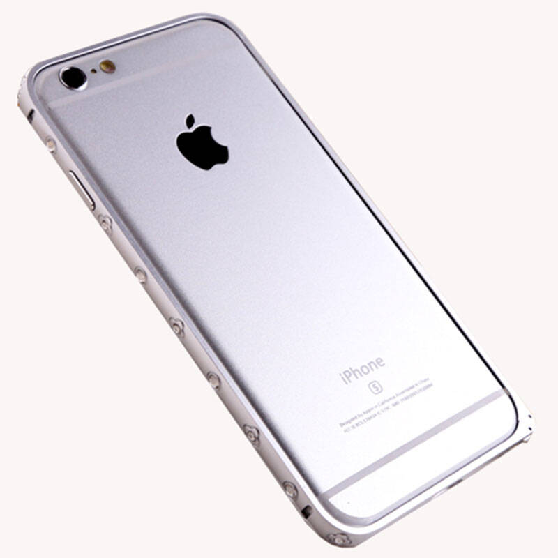 金缔斯 iphone6金属边框iphone6plus超薄外框手机壳奢华水钻保护边框