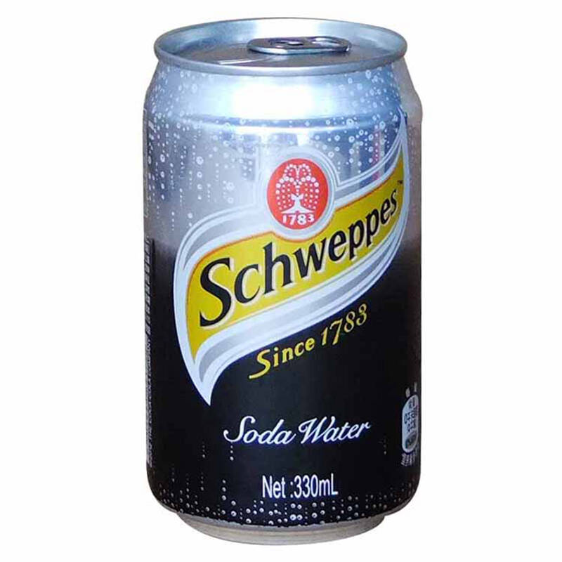 可口可乐饮料 怡泉schweppes soda wate 怡泉苏打水330ml*24罐 整箱