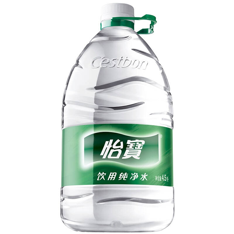 怡宝 饮用水 纯净水4.5l*4桶装水 整箱装