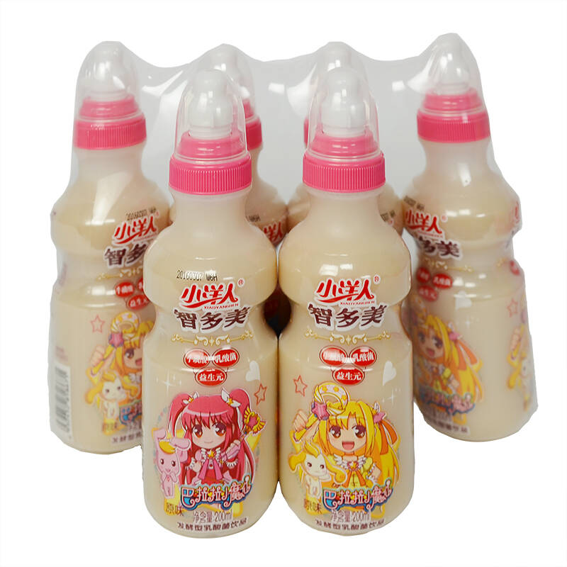 【京东超市】小洋人小魔仙儿童原味含乳乳酸菌饮料 智多美200ml×4×6