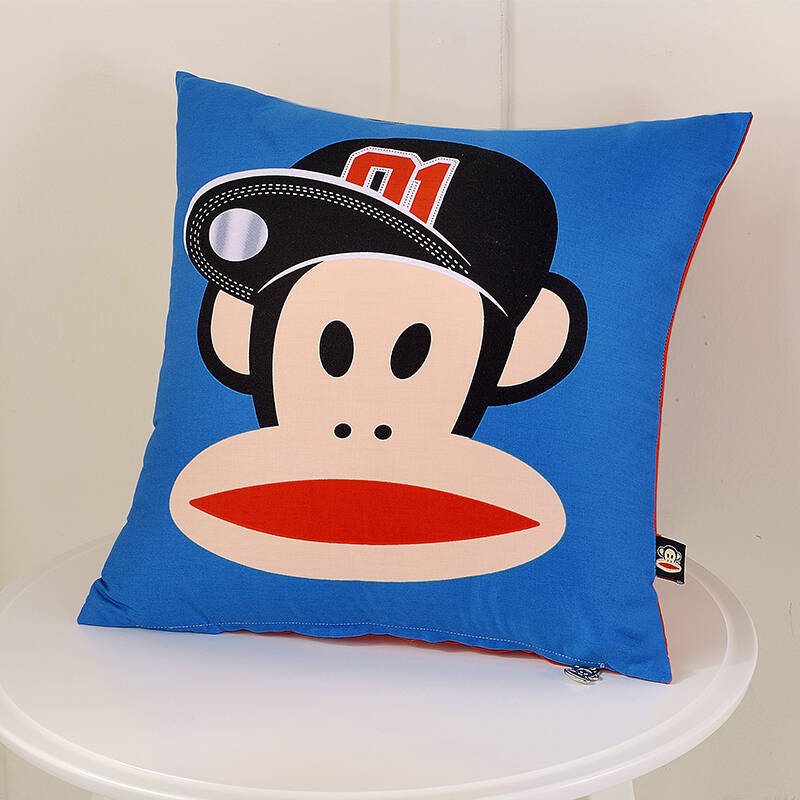paul frank/大嘴猴抱枕 全棉卡通抱枕靠垫腰靠 街舞猴