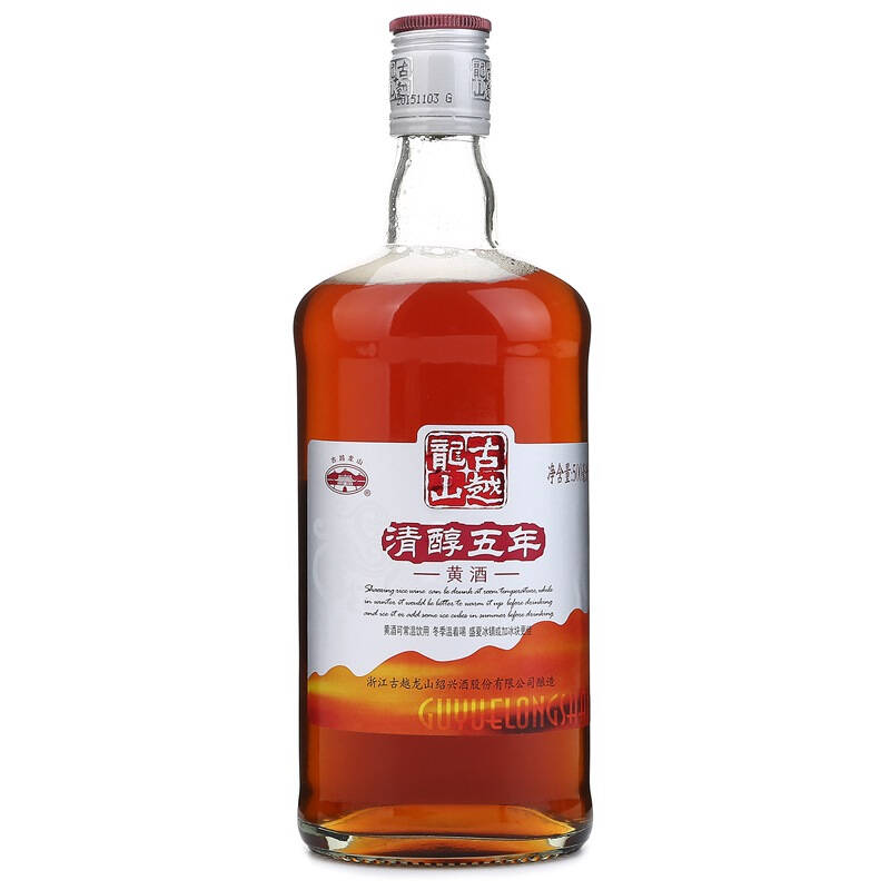 古越龙山 清醇五年黄酒 10度 500ml 【图片 价格 品牌