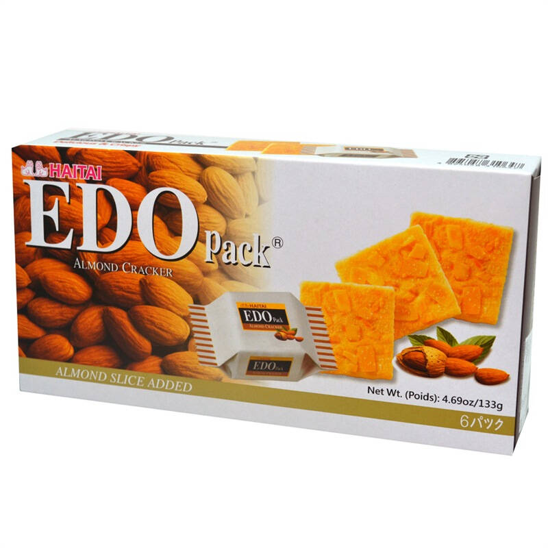韩国进口 edo pack 扁桃仁饼干(韧性饼干)133g 盒装【图片 价格 品牌