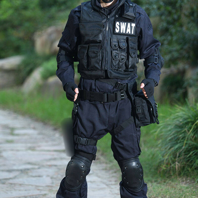 无贼(wzjp) 黑色全套保安服战术军用迷彩服部队作训