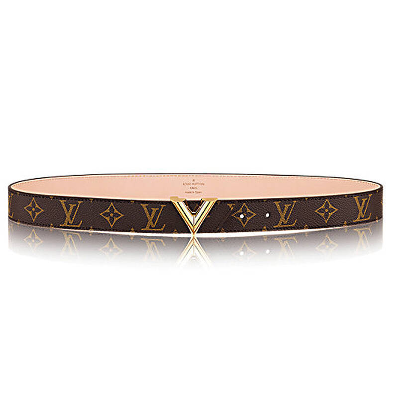 lv/路易威登 女士皮带 v字腰带 essential v 腰带 m9019u m9019u老花