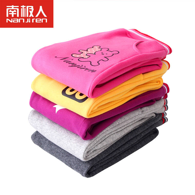 南极人品牌童装女童秋冬装儿童运动裤2015新品中大童加厚保暖休闲棉