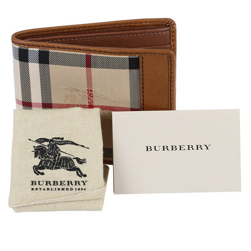 burberry 巴宝莉男士格纹钱包钱夹皮夹3938200