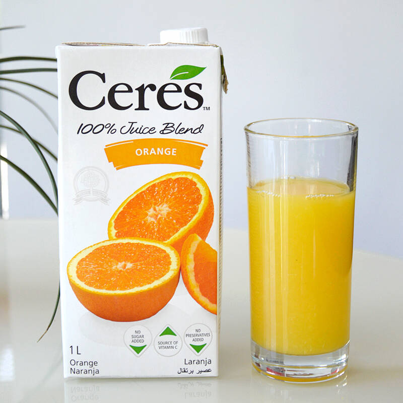 南非进口 西瑞斯 ceres 鲜橙香梨混合 100%果汁1l