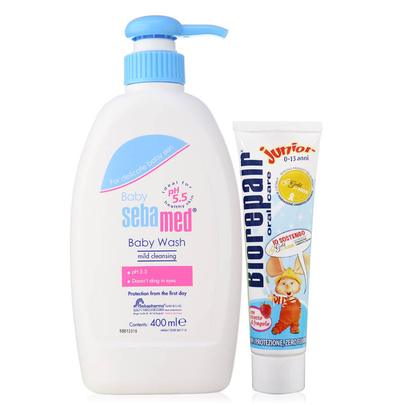 施巴(sebamed)婴儿洁肤浴露 400ml家庭装 新包装