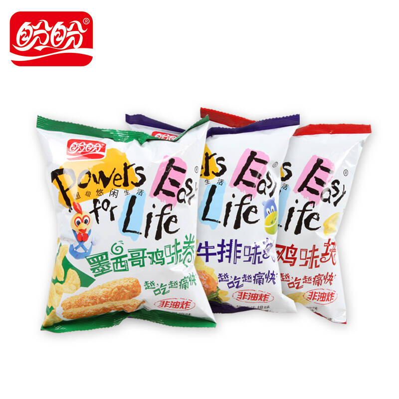 盼盼 麦香鸡味块 休闲零食品 薯片薯条 105g 领优惠券,后下单!