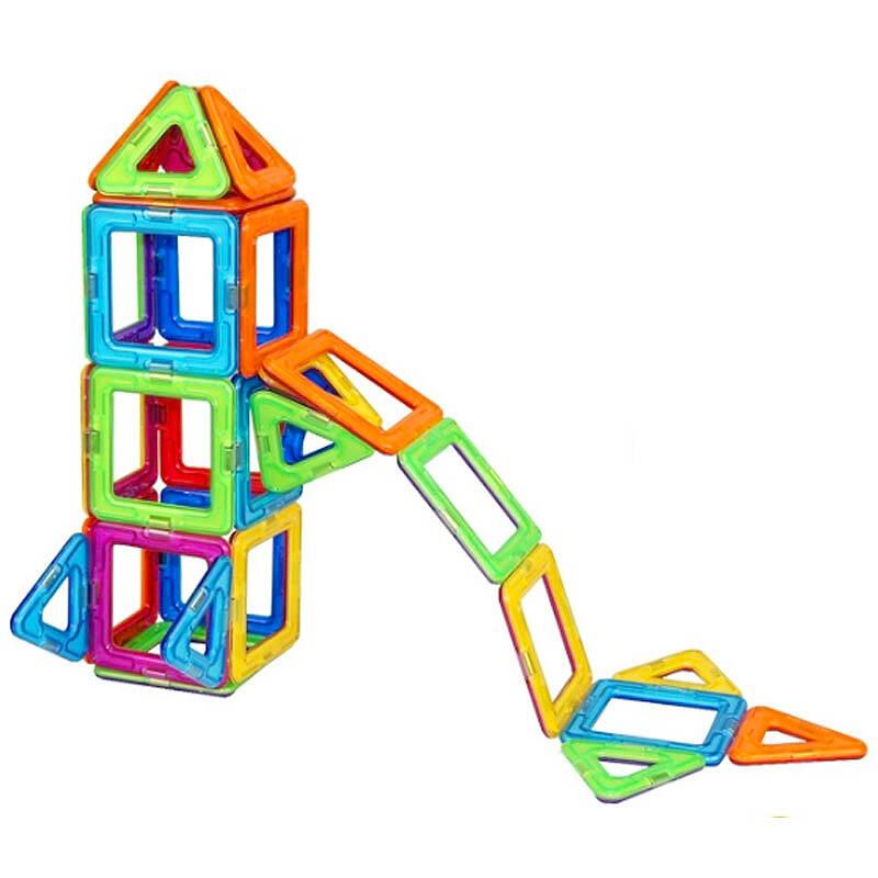 优喜 儿童磁力片 百变积木 魔磁智慧片 益智玩具 礼盒