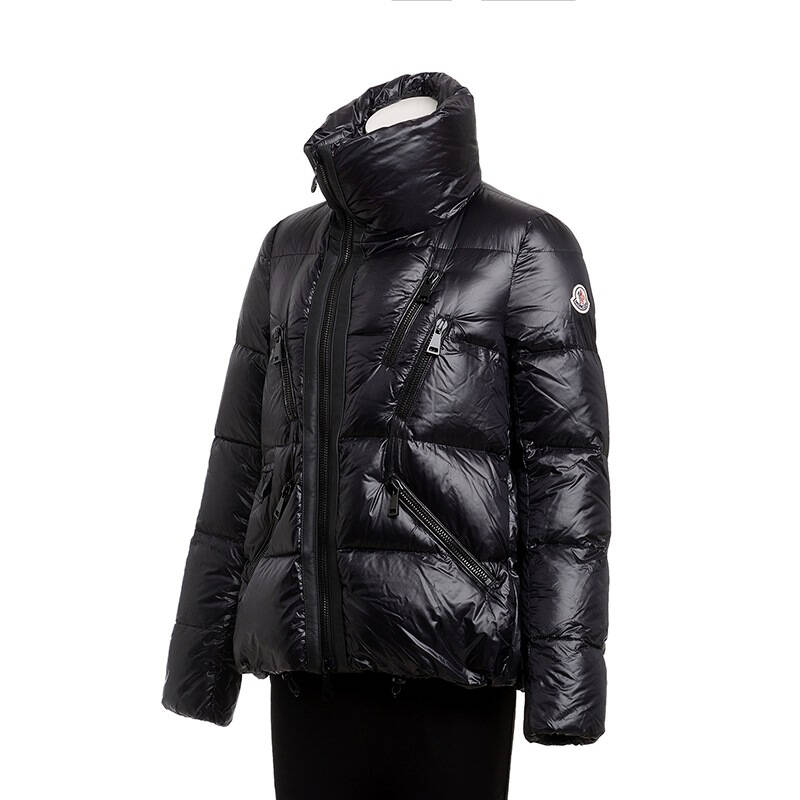 moncler 蒙口 女款黑色聚酰胺纤维短款羽绒服 4539785 53052 999 0码