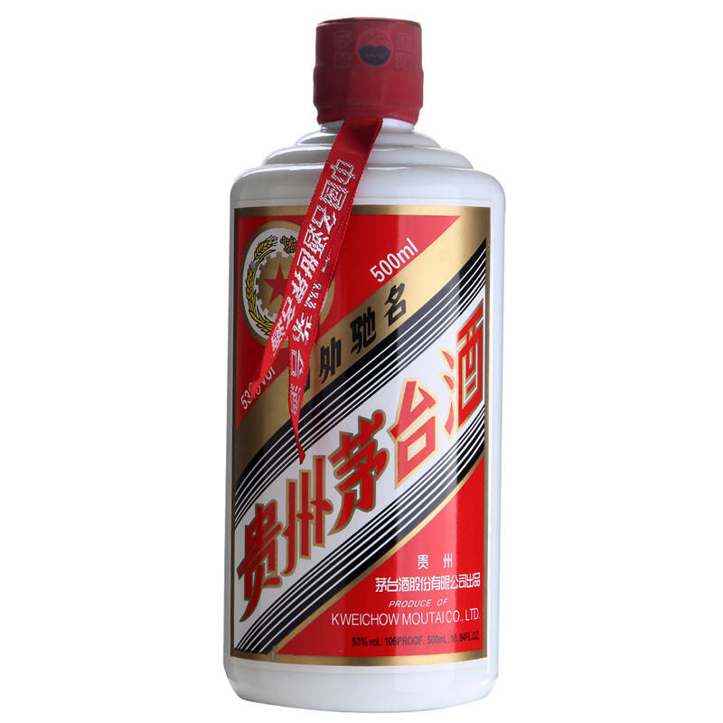 茅台53度五星茅台500ml(2012年8月29日)(外包装轻微残损)