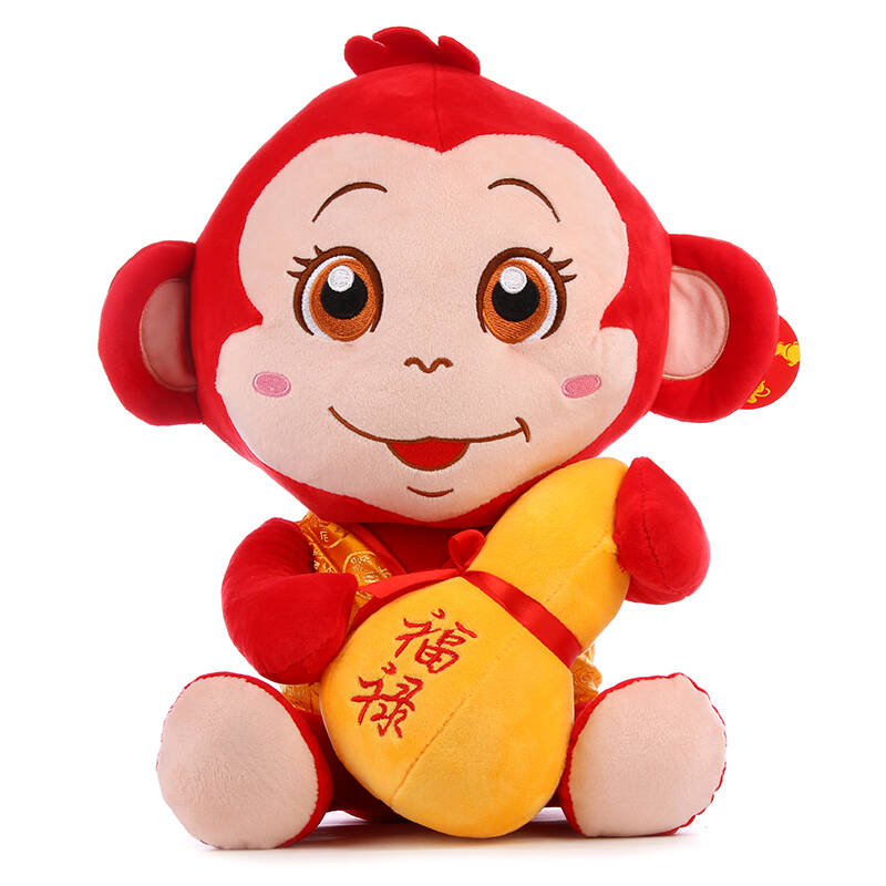 猴年吉祥物 可爱猴子福禄猴 元宝猴 钱袋猴公司活动公仔布娃娃玩具