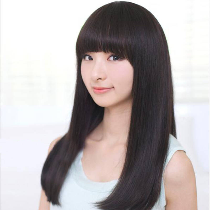 素假发 女 甜美可爱气质型长发型 女士假发套m