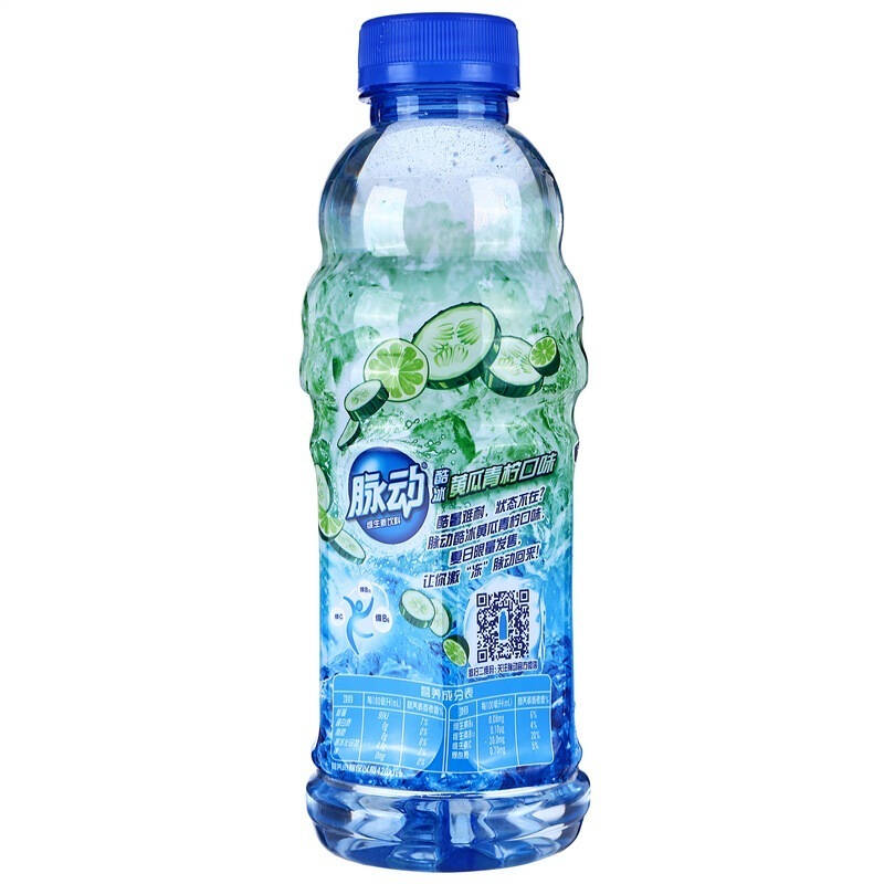 脉动(mizone)维生素饮料 酷冰黄瓜青柠味 600ml*1瓶