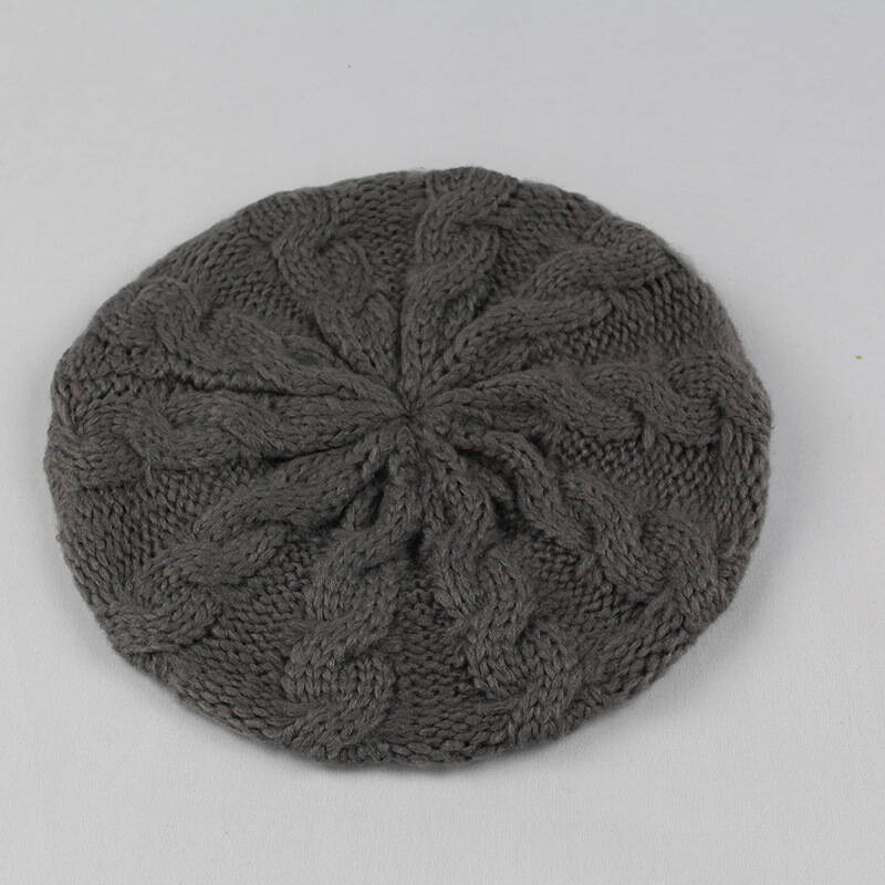 冬季帽子女士 毛线帽knitted hat 冬天针织帽子贝雷帽