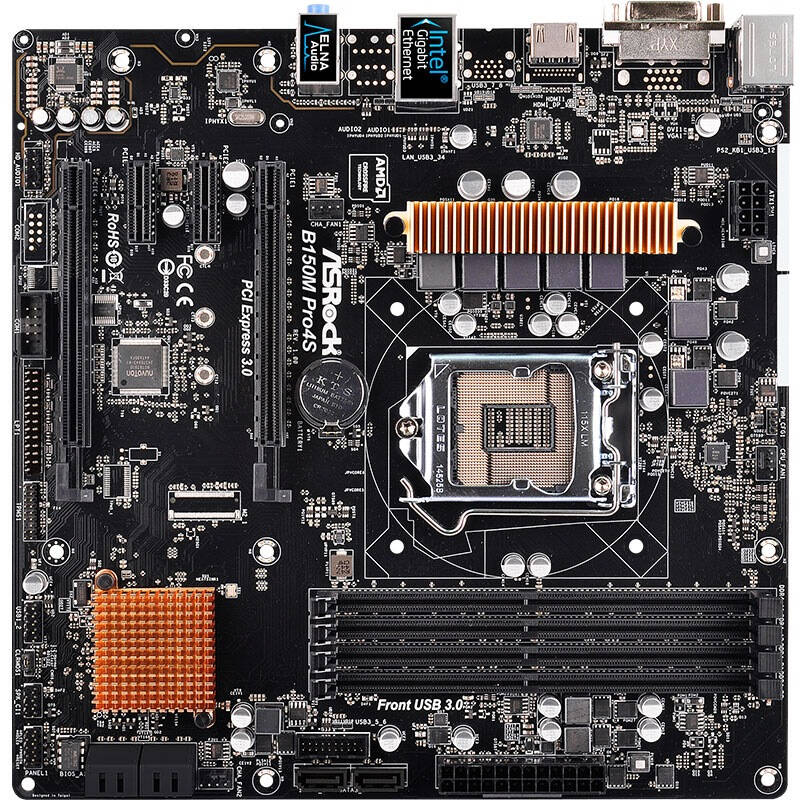 华擎(asrock)b150m pro4s主板 ( intel b150/lga 1151 )