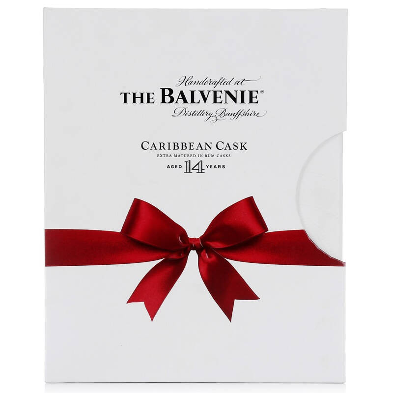 百富the balvenie 单一纯麦威士忌14年陈酿(加勒比桶陈酿)700ml礼盒