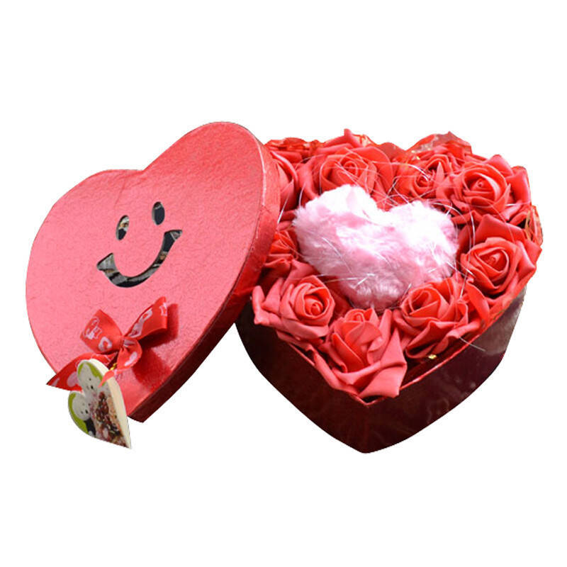 酷世界 心型香囊玫瑰礼盒 送爱人情人朋友 创意情人节礼物预定