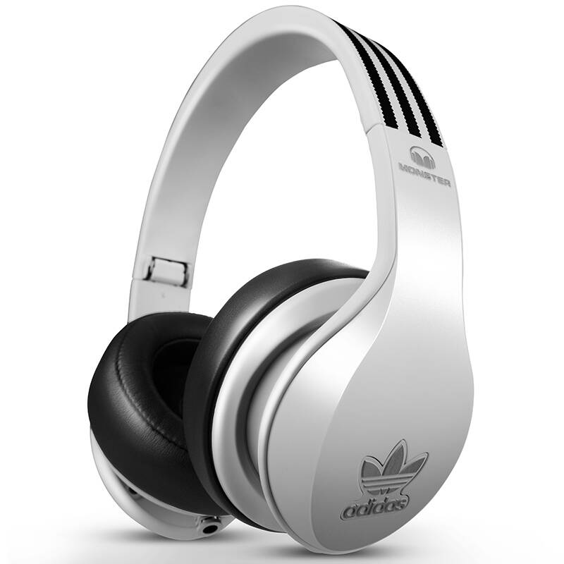 魔声(monster)阿迪达斯adidas 三叶草系列 头戴式音乐运动耳机 线控带