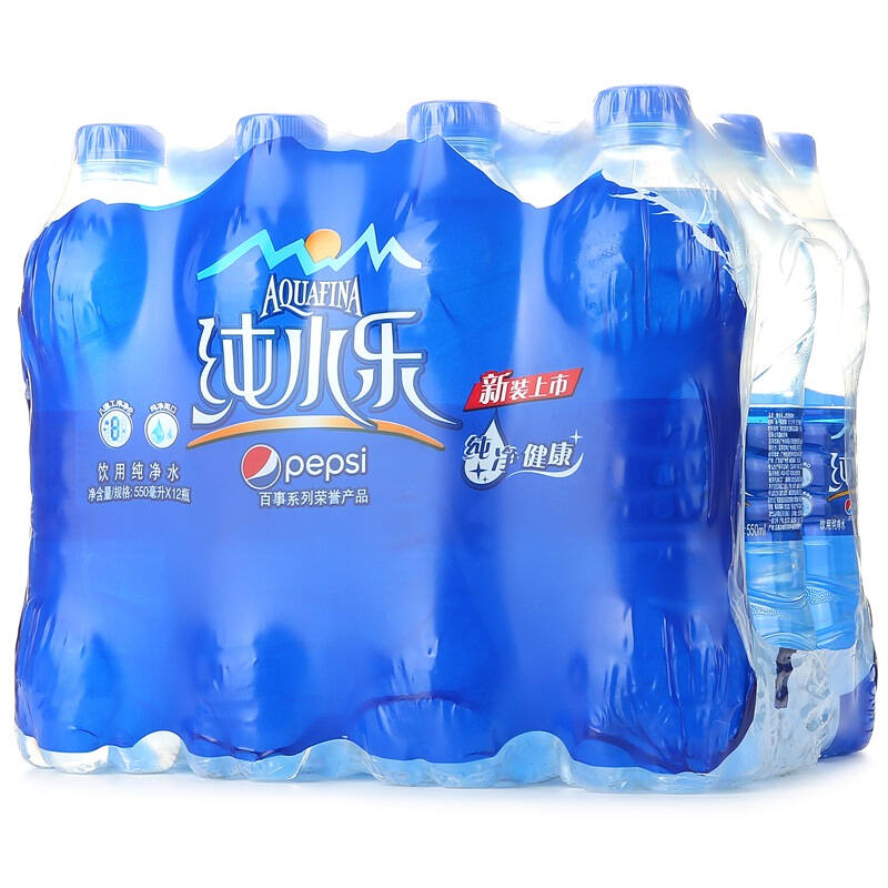 百事可乐 纯水乐 饮用水550ml*12瓶箱装