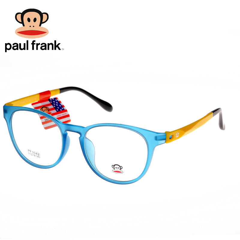 正品大嘴猴paulfrank超轻眼镜框复古近视眼镜架女光学