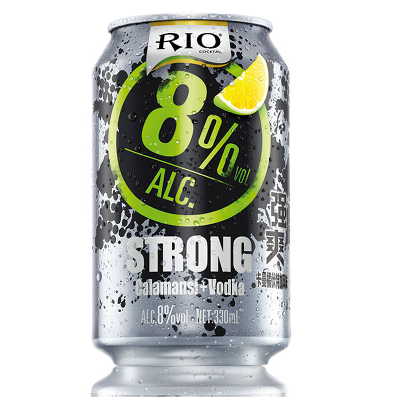 锐澳(rio)洋酒 鸡尾酒 预调酒 8.0%vol 卡曼橘味 330ml