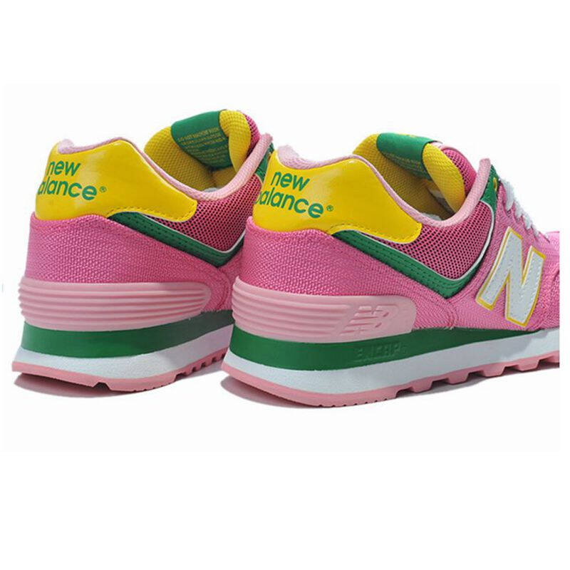 新百伦nb 574系列经典情侣运动鞋 男女休闲复古跑步鞋 ml57 粉红色wl