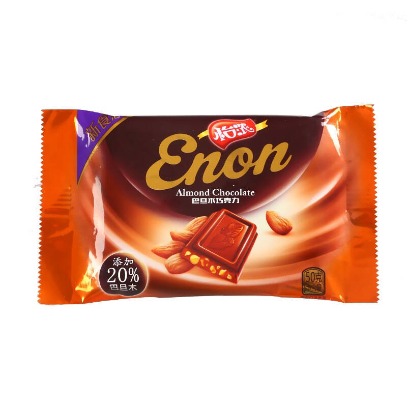 怡浓(enon)巴旦木巧克力袋装休闲零食50g