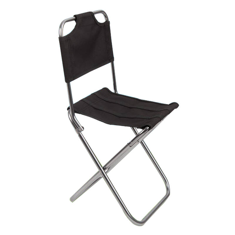 红色营地 户外折叠椅子 便携式钓鱼椅 铝合金椅子 带靠背款