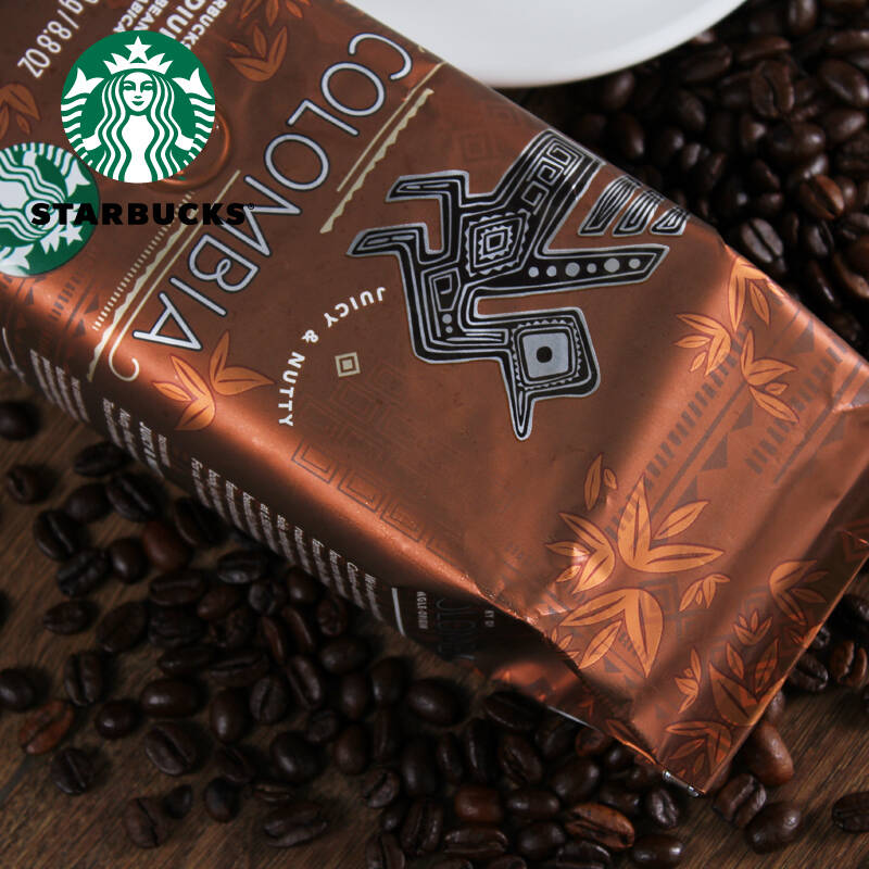 美国进口starbucks 星巴克咖啡豆 哥伦比亚 中度烘焙