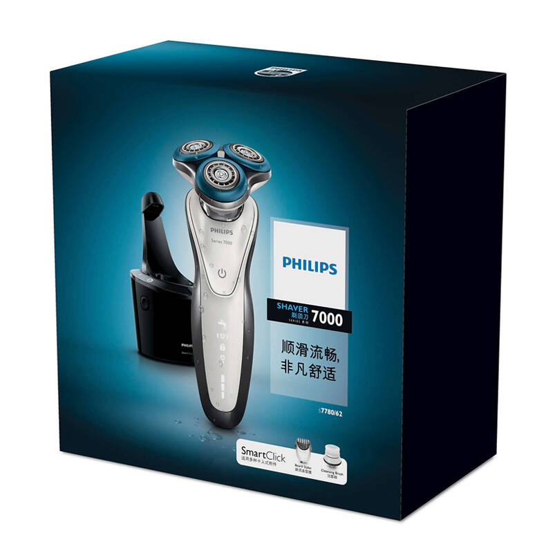 飞利浦【philips】电动剃须刀 干湿两用三刀头全身水洗刮胡刀胡须刀须