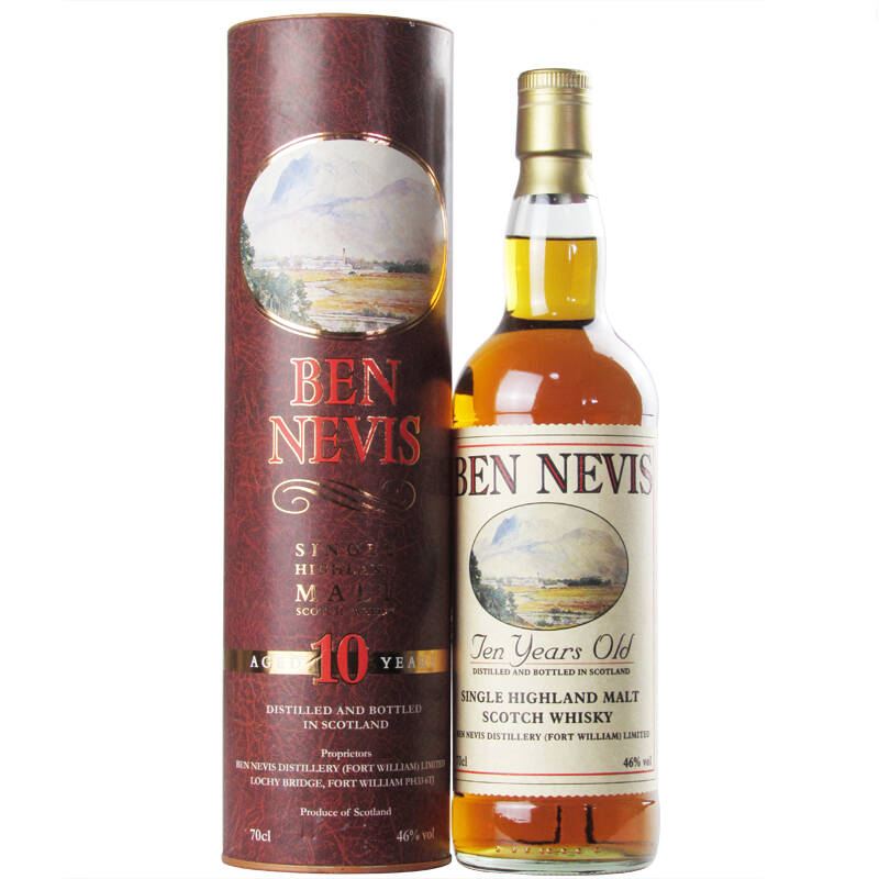 英国 本尼维斯10年单一麦芽威士忌ben nevis 10yo 700