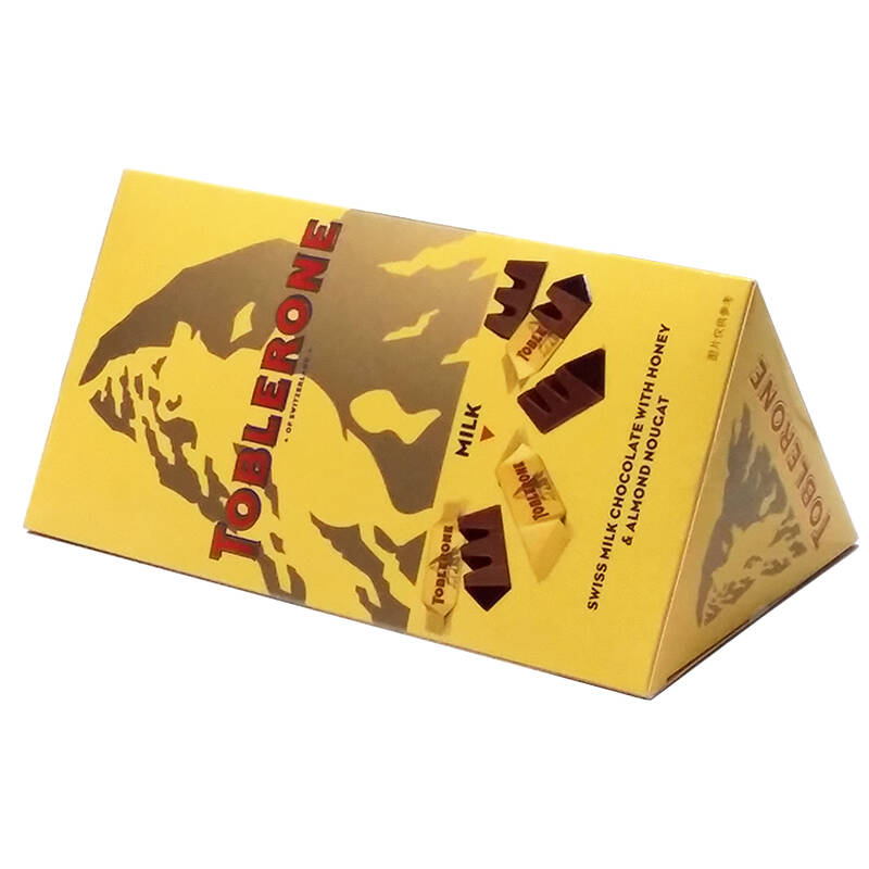 瑞士进口 toblerone瑞士三角牛奶巧克力含蜂蜜及巴旦木糖(单粒装)200g