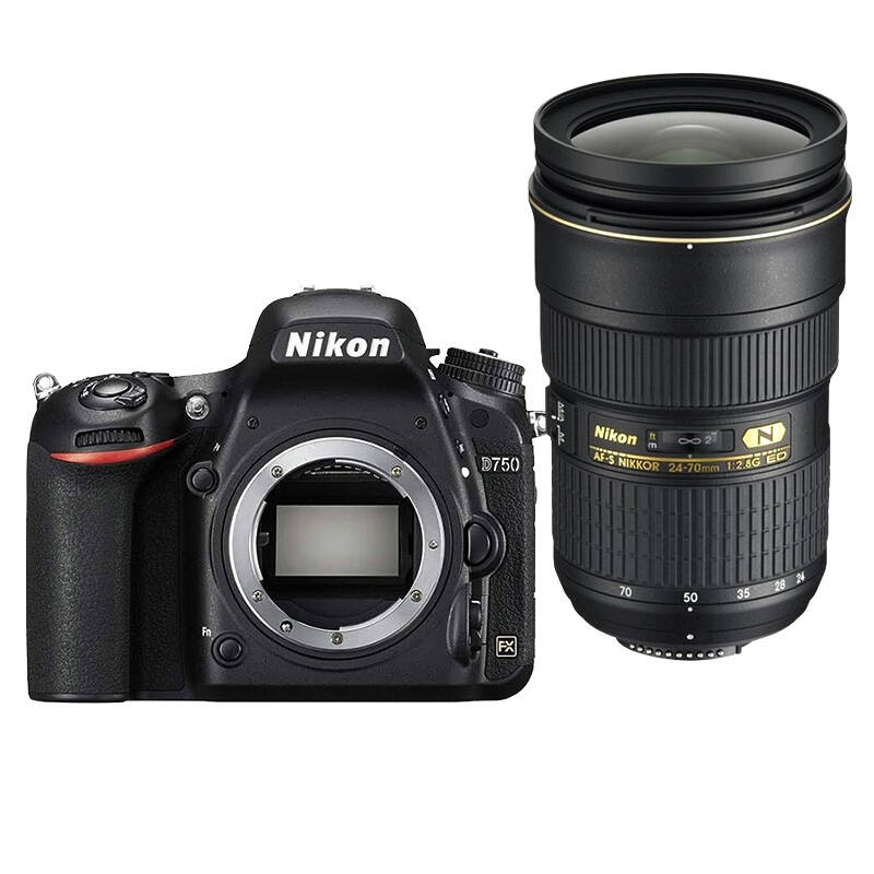 尼康(nikon)d750全画幅数码单反相机,内置wifi 搭配尼康24-70 f/2.