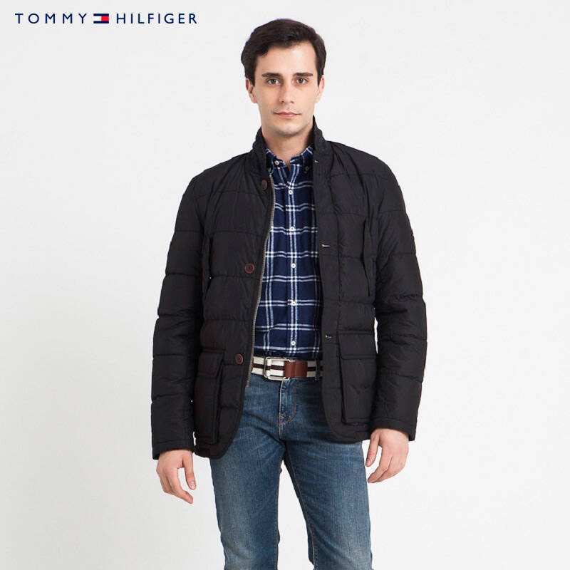 Tommy Hilfiger,tommyhilfiger背包 tommy hilfiger 简约商务休闲铺棉夹克 | 0887824832iw 083黑色 l