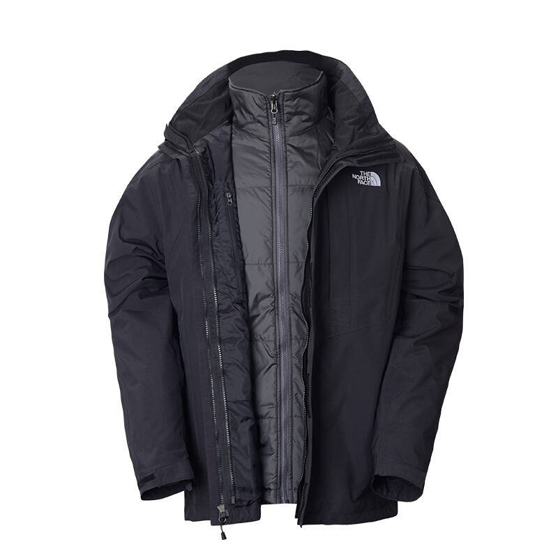 北面(the north face)男款冲锋衣axhm jk3黑色 xl(180/92a)