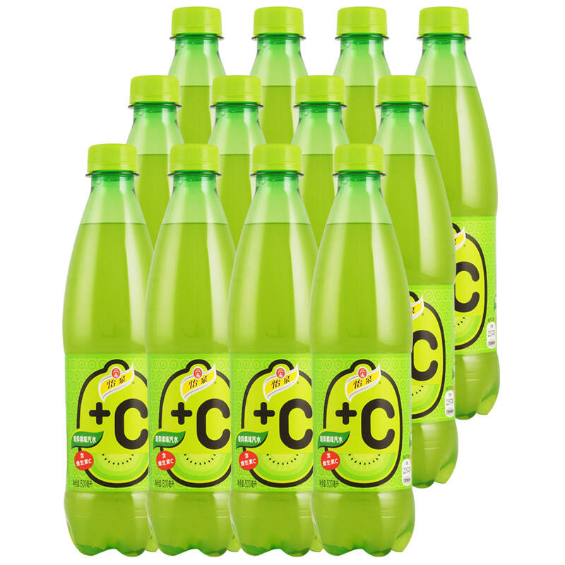 【京东超市】怡泉 schweppes 怡泉 c奇异果味汽水 500ml x 12瓶/箱