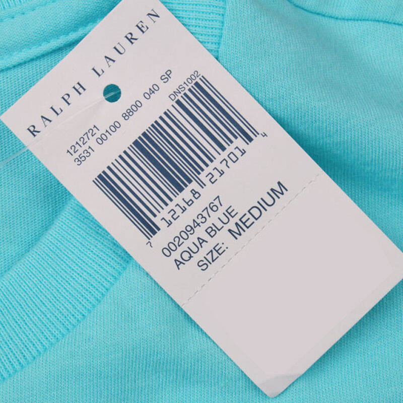 拉夫劳伦/ralph lauren 时尚男装纯色圆领短袖t aqua