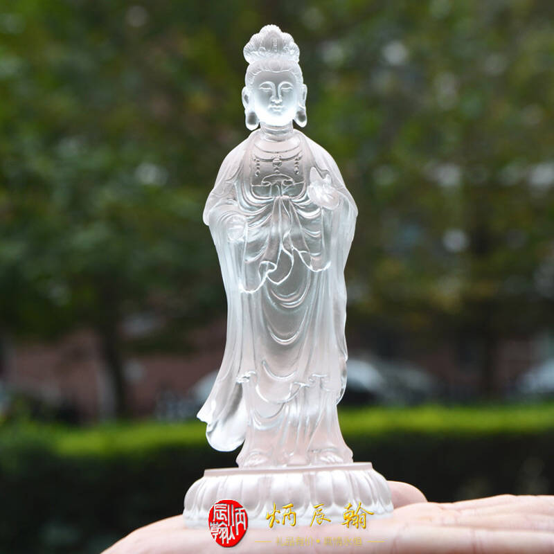 药师如来佛相 佛堂结缘 客厅高档摆设桌面 白色月光菩萨