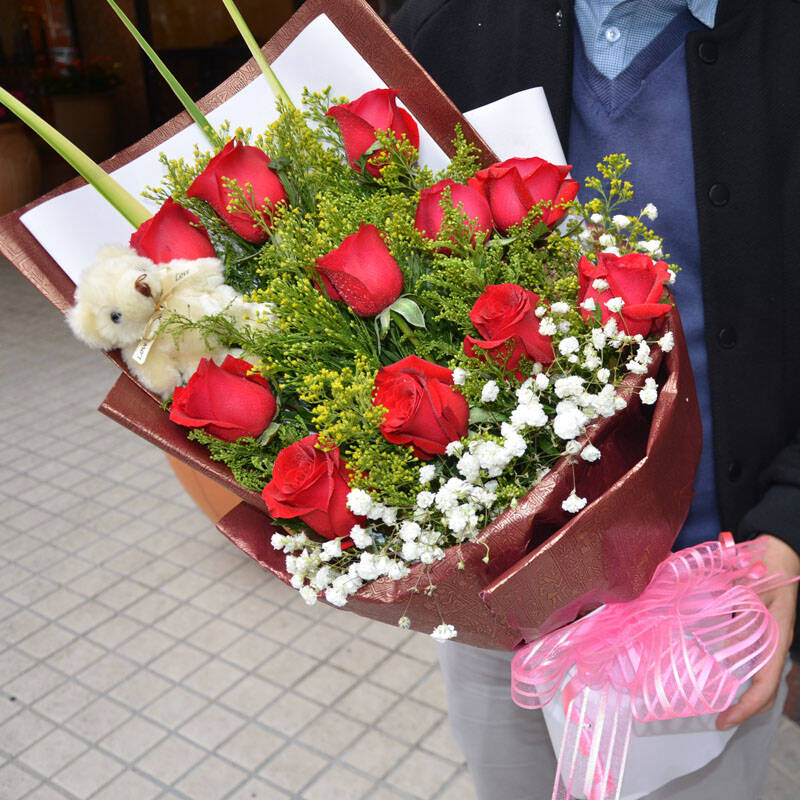 送女友生日鲜花新乡舟山慈溪南阳聊城同城鲜花店送花上门 节日价